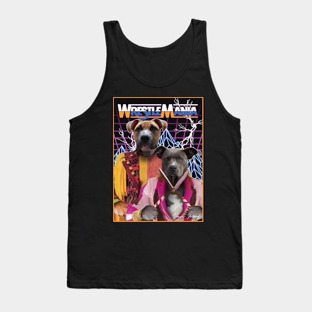 Wrestling Dogs Tank Top by Angry Dad Podcast 